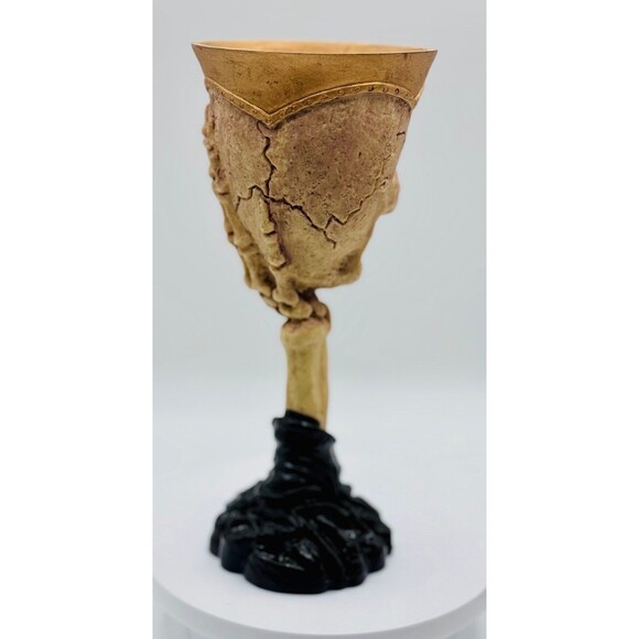 Halloween Resin Skeleton Pillar Candlestick Holder 8" Scary Spooky Decorations - Picture 3 of 11